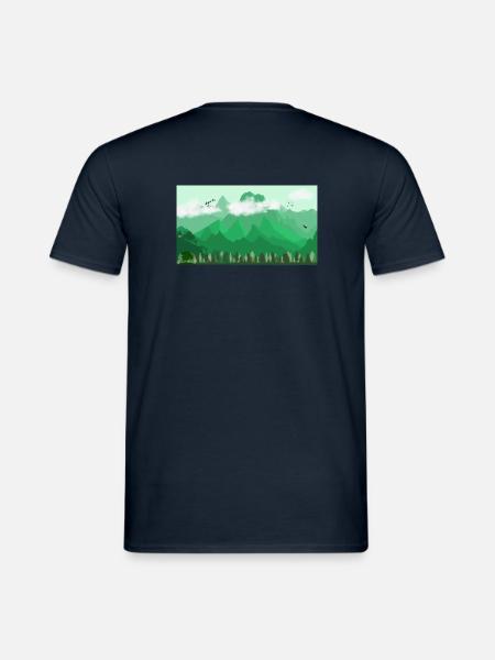 Landscape - Männer T-Shirt - Navy