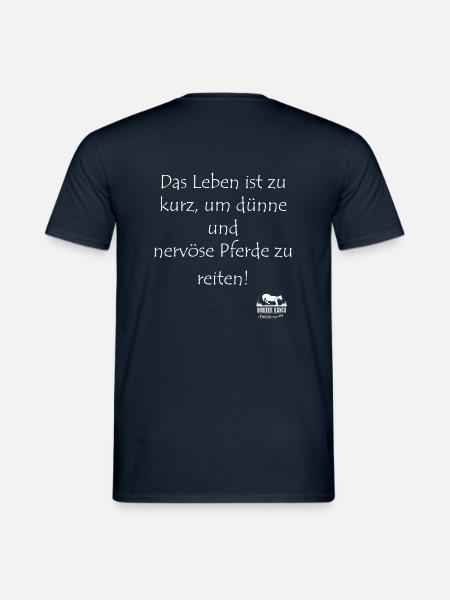 Das Leben ist zu kurz - Männer T-Shirt - Navy