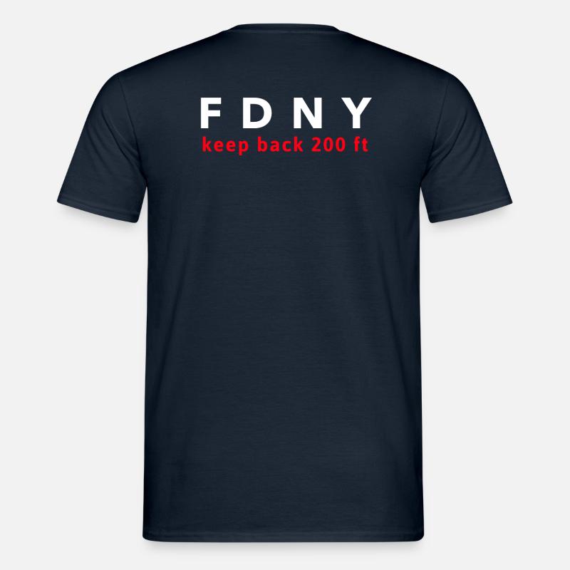 FDNY Design - Männer T-Shirt - Navy