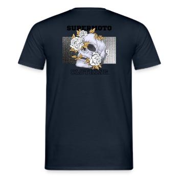 Supermoto Serie 18 - Männer T-Shirt - Navy - Hinten - AI Model Male 178 light (178cm)