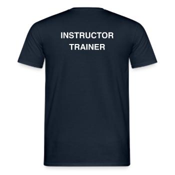 Formateur instructeur - T-shirt homme - marine - Dos - AI Model Male 178 light (178cm)