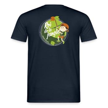 Roi de la jungle - T-shirt homme - marine - Dos - AI Model Male 178 light (178cm)
