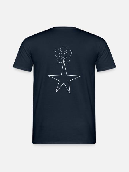 Flower Star - Men's T-Shirt - navy