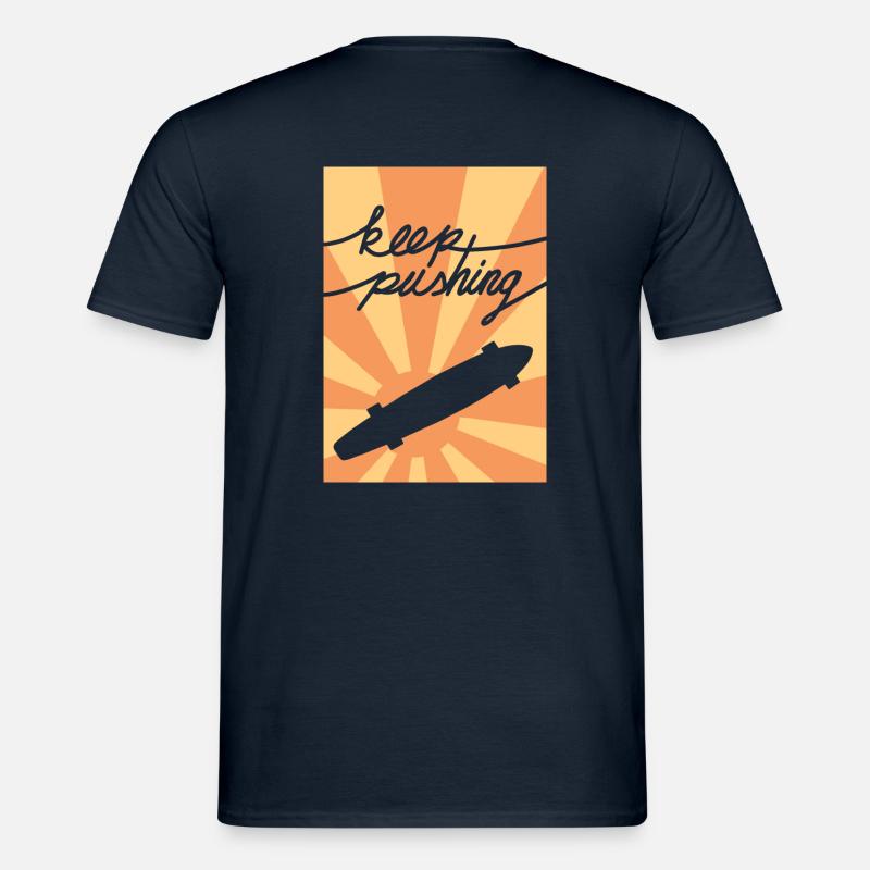 Keep pushing - Männer T-Shirt - Navy