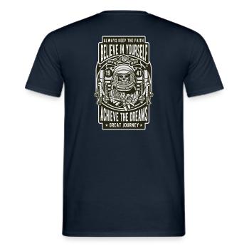 Dead Spaceman death Space - Männer T-Shirt - Navy - Hinten - AI Model Male 178 light (178cm)