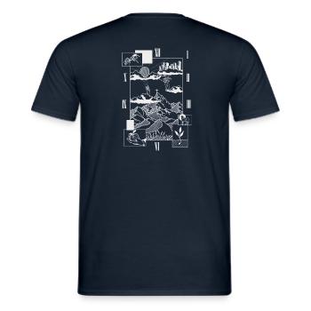 Lord s prayer light version - Männer T-Shirt - Navy - Hinten - AI Model Male 178 light (178cm)
