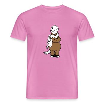 Canard Promenades Head Sitting Horse Cavalier 2 Amis - T-shirt homme - rose - Devant - AI Model Male 178 dark (178cm)