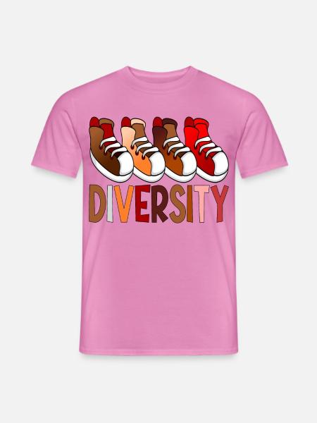 Diversity-Schuhe - Männer T-Shirt - Pink