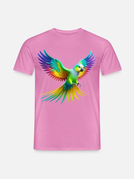 Regenbogensittich (02) - Männer T-Shirt - Pink