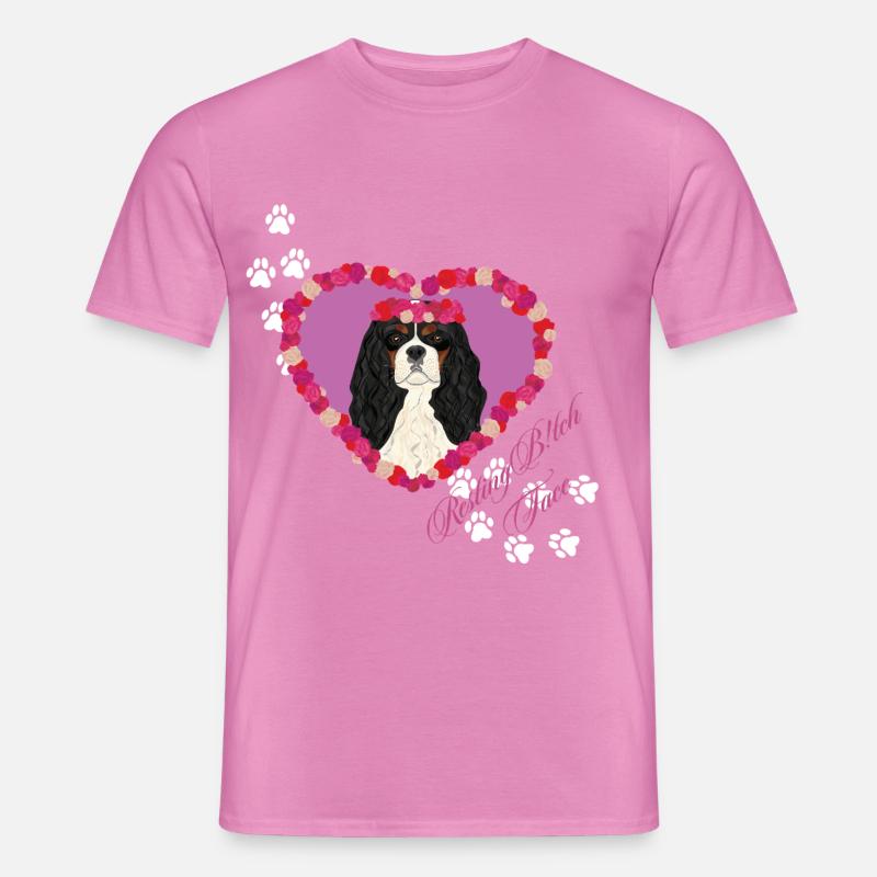Resting B!tch Face Cavalier King - Men’s T-shirt - pink