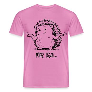 Igel egal - Mir igal - Männer T-Shirt - Pink - Vorne - AI Model Male 178 dark (178cm)