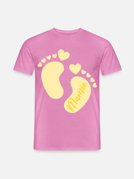 Baby Französische Oma - Männer T-Shirt - Pink