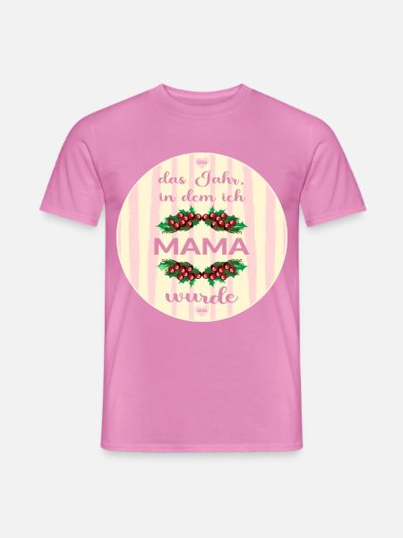 Weihnachten Mama 2026 - Männer T-Shirt - Pink