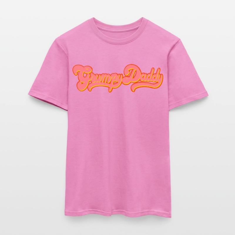 Grumpy Daddy Retro Script - Color "Exploitation" Men’s T-shirt