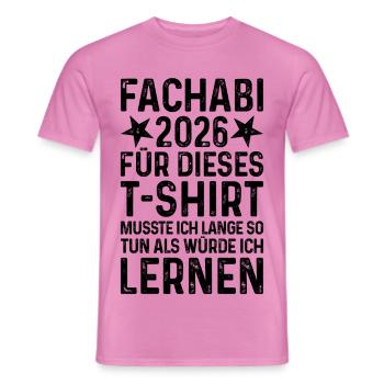 Fachabi 2026 - T-shirt homme - rose - Devant - AI Model Male 178 dark (178cm)