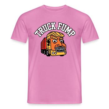 Truck Fump – Satire sur roues - T-shirt homme - rose - Devant - AI Model Male 178 dark (178cm)