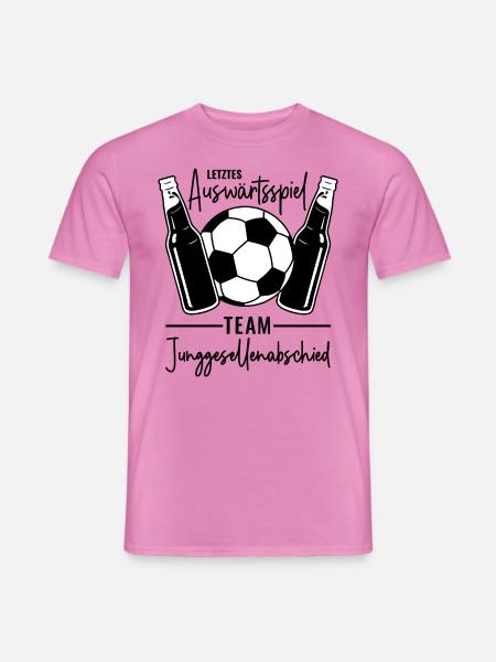 Fußball Jga Team Letztes Auswärtsspiel JGA 2026 - Männer T-Shirt - Pink