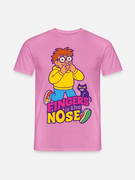 Fingers in the nose - T-shirt homme - rose