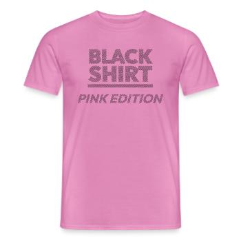 Chemise noire édition rose - T-shirt homme - rose - Devant - AI Model Male 178 dark (178cm)