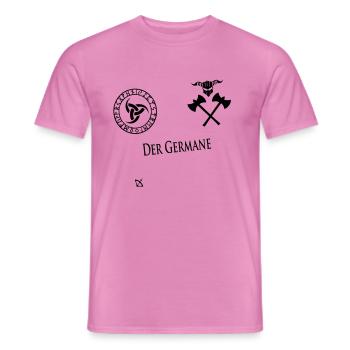 Der Germane - Männer T-Shirt - Pink - Vorne - AI Model Male 178 dark (178cm)