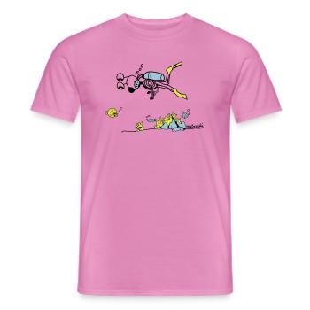 Matrechi loves diving - Men's T-Shirt - pink - Front - AI Model Male 178 dark (178cm)