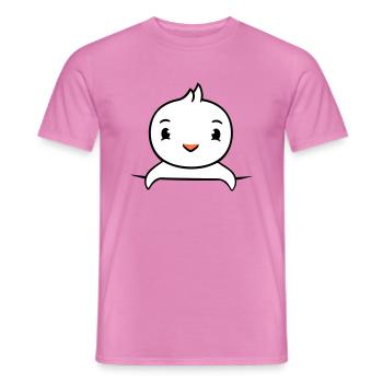 Ente Hemdtasche Tasche unterwegs hinter Zaun süß - Männer T-Shirt - Pink - Vorne - AI Model Male 178 dark (178cm)