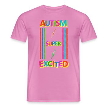 Autismus - Männer T-Shirt - Pink - Vorne - AI Model Male 178 dark (178cm)