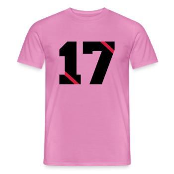 17 - Männer T-Shirt - Pink - Vorne - AI Model Male 178 dark (178cm)