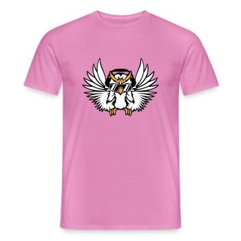 DJ Eule Sonnenbrille Kopfhörer Musik Club Party - Männer T-Shirt - Pink - Vorne - AI Model Male 178 dark (178cm)