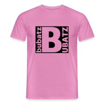 Bubatz logo - Männer T-Shirt - Pink - Vorne - AI Model Male 178 dark (178cm)