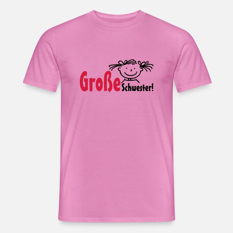 Große Schwester - Männer T-Shirt - Pink