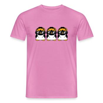 Pinguin DJ Girl Frauen Kopfhörer Sonnenbrille Team - Männer T-Shirt - Pink - Vorne - AI Model Male 178 dark (178cm)