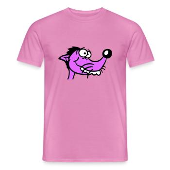 Hund Guckt Dumm Kerl Lustig Blöd Verrückt Komisch - Männer T-Shirt - Pink - Vorne - AI Model Male 178 dark (178cm)
