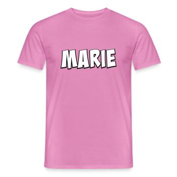 Marie First Name Gift - Men's T-Shirt - pink - Front - AI Model Male 178 dark (178cm)