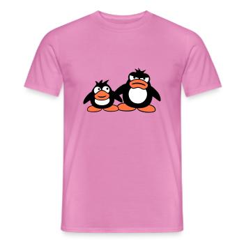 Penguin Two Friends 2 Team Big Brother Angry - Men's T-Shirt - pink - Front - AI Model Male 178 dark (178cm)