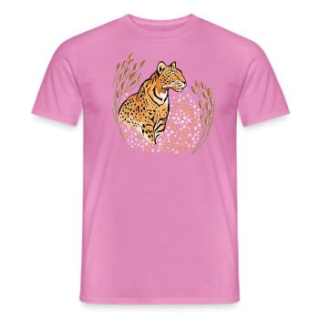 panthère - T-shirt homme - rose - Devant - AI Model Male 178 dark (178cm)