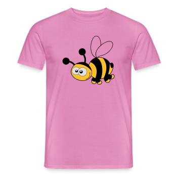 Bee - Bee - Honey - Men's T-Shirt - pink - Front - AI Model Male 178 dark (178cm)