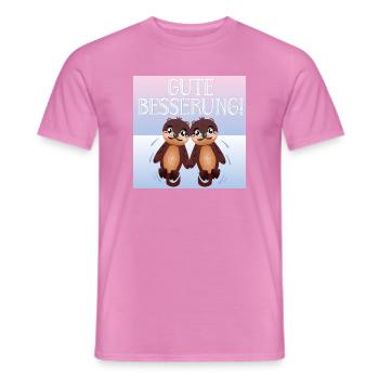 Gute Besserung - SEEOTTER - PAARE - Männer T-Shirt - Pink - Vorne - AI Model Male 178 dark (178cm)