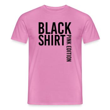 T-Shirt Noir édition Rose Black Shirt Pink Edition - Men's T-Shirt - pink - Front - AI Model Male 178 dark (178cm)