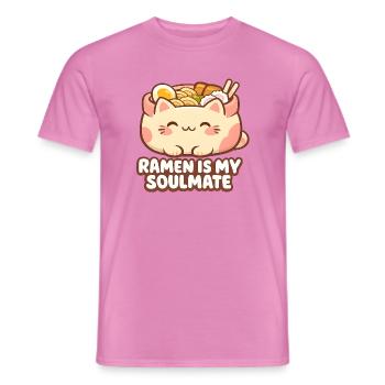Les nouilles ramen sont mon âme sœur - T-shirt homme - rose - Devant - AI Model Male 178 dark (178cm)