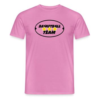 Basketballmannschaft - Männer T-Shirt - Pink - Vorne - AI Model Male 178 dark (178cm)