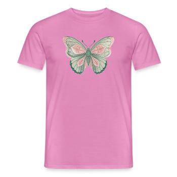 Butterfly - Men's T-Shirt - pink - Front - AI Model Male 178 dark (178cm)