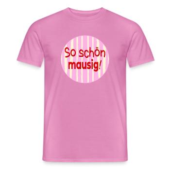 SO SCHÖN MAUS - Männer T-Shirt - Pink - Vorne - AI Model Male 178 dark (178cm)