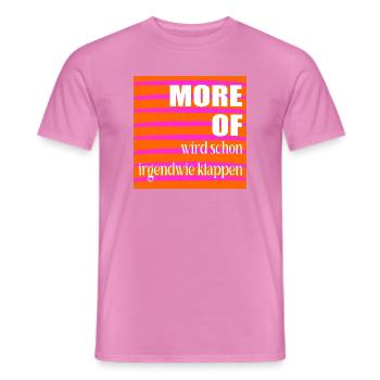 Optimismus Erfolg - Männer T-Shirt - Pink - Vorne - AI Model Male 178 dark (178cm)