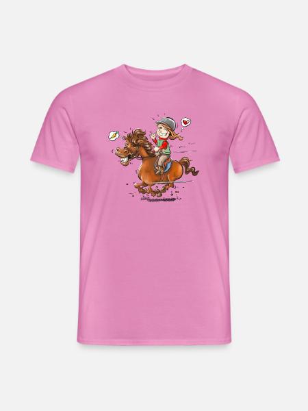 Pony Liebe - Männer T-Shirt - Pink