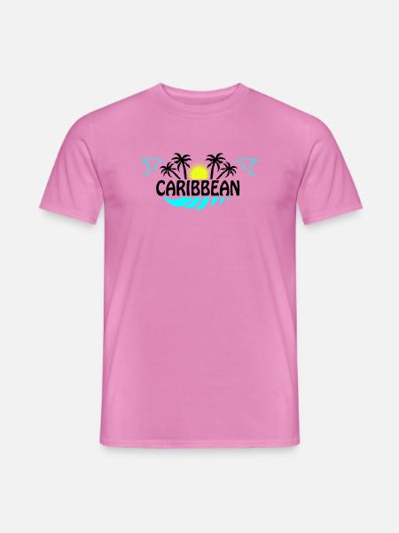 Sonnenhummingbird Neon Silhouette - Männer T-Shirt - Pink