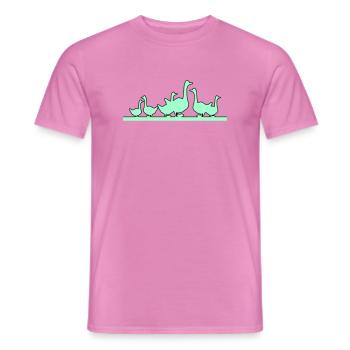 Ducks Geese - Men's T-Shirt - pink - Front - AI Model Male 178 dark (178cm)