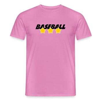 Baseball - Sport - T-shirt homme - rose - Devant - AI Model Male 178 dark (178cm)