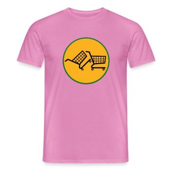 match in the supermarket - Men's T-Shirt - pink - Front - AI Model Male 178 dark (178cm)