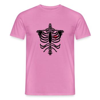 skelett2 - Männer T-Shirt - Pink - Vorne - AI Model Male 178 dark (178cm)